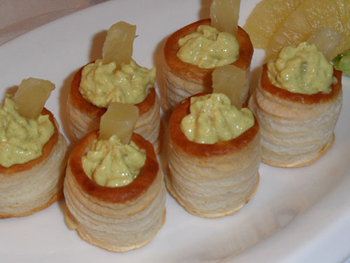 Curry-Ananas Pastetchen